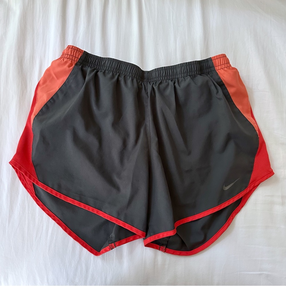 NIKE Dri-Fit Gray and Orange Shorts